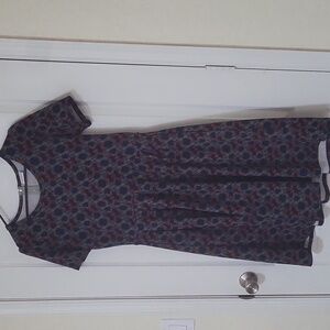 Geometric Print Lularoe Amelia Dress Large